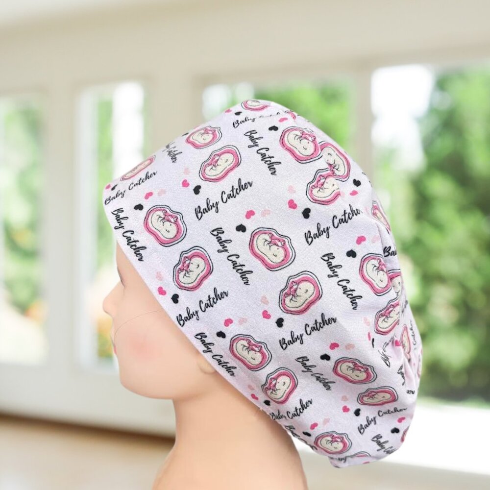 PREMIUM Baby Catcher Euro Scrub Cap~ L&D, RN, Obgyn, CNA, Gift.